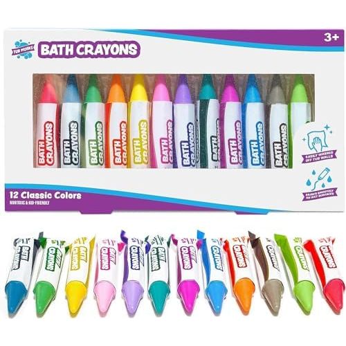 Tub Works | Smooth Bath Crayons Bath Toy | 12 PK | Ages 3+ - 1