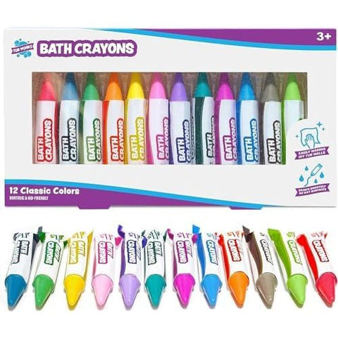 Tub Works | Smooth Bath Crayons Bath Toy | 12 PK | Ages 3+ - 1