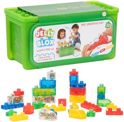 Jelly Blox | Stackable Stash & Stack 2+ - CR Toys