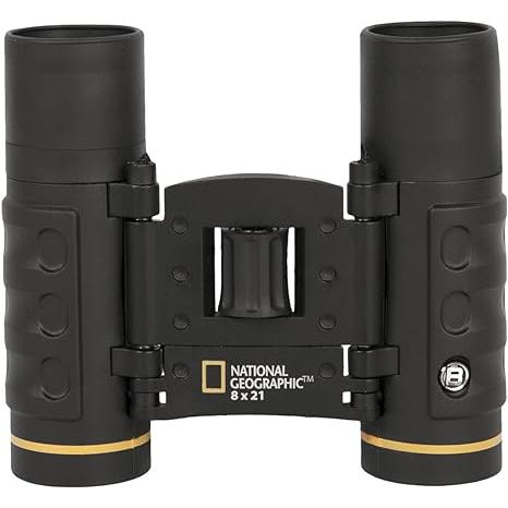 8X21 National Geographic Foldable Roof Prism Binoculars 80-10821Cp