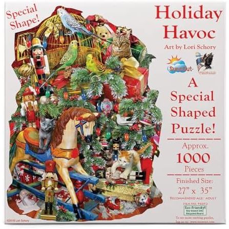 Holiday Havoc Shaped Puzzle 1000pc
