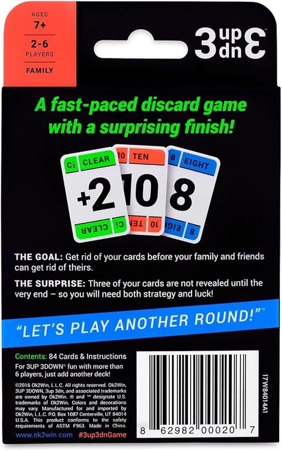 3UP 3DOWN | Card Game | Easy-To-Learn Family Fun | 7+ - 2