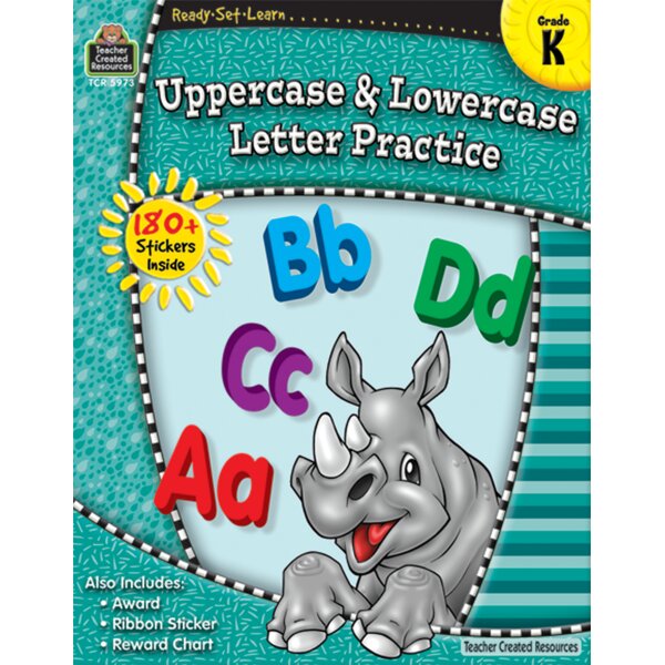 Teacher Created Resources | Kindergarten | Upper & Lowercase Letter Practice - CR Toys