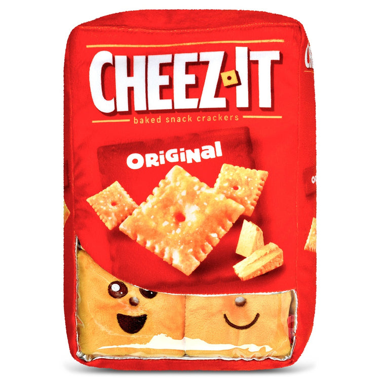 Cheez-It Original baked snack crackers box-shaped plush toy with cute kawaii cracker characters