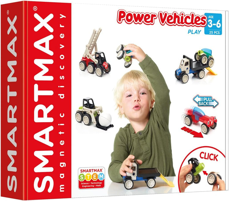 Smartmax | Power Vehicles 25 PCS | 3 - 6 Years - 1