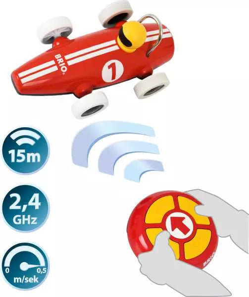 BRIO Remote Control Race Car Red 2+ - 5