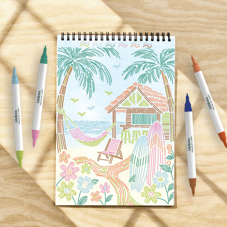 Lifelines | FlowArt | Trace-By-Line, Tropical Paradise - CR Toys