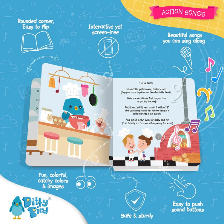 Ditty Bird | Sound Book Developing Motor Skills: Action Songs
