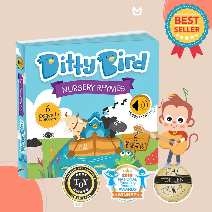 Ditty Bird | Baby Sound Book Farm Animals Nursery Rhymes