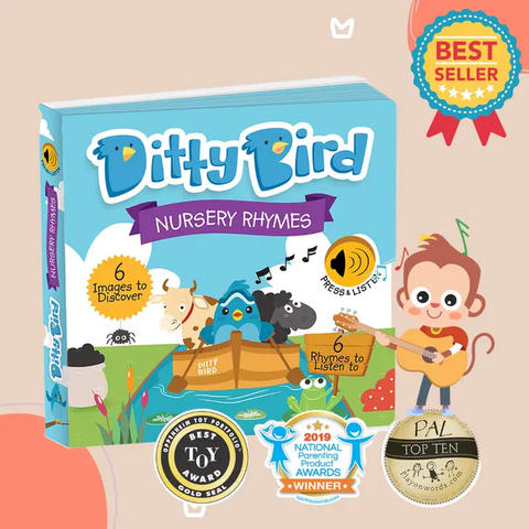 Ditty Bird | Baby Sound Book Farm Animals Nursery Rhymes