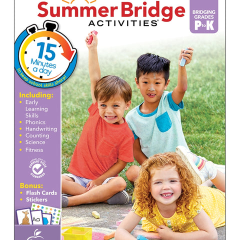 Summer Bridge Activities Pre-Kindergarten going into Kindergarten Workbook