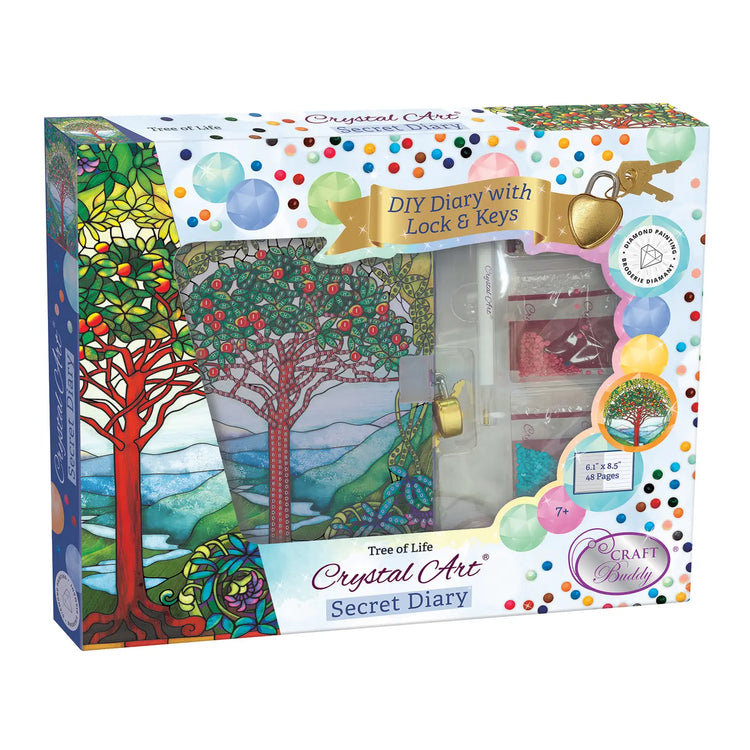 Crystal Art Secret Diary Kit | Tree Of Life