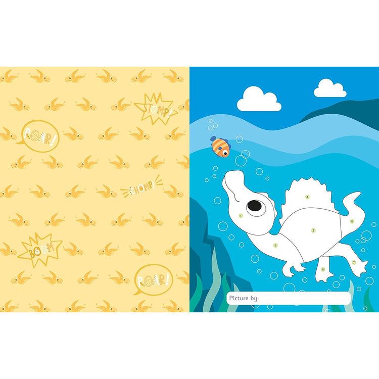 My First Sticker By Numbers | Dinosaurs And Dragons Activity Book 3+ - 4