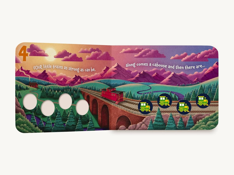 Ten Little | Trains Board Book - 5
