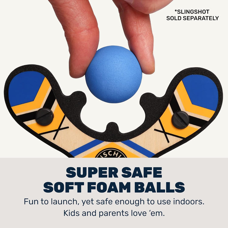 Mischief Maker Slingshot Ball Refill | Blue 4+ - 5