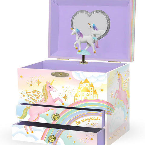 Unicorn Musical Jewelry Box 2-Drawer 3+ - 1