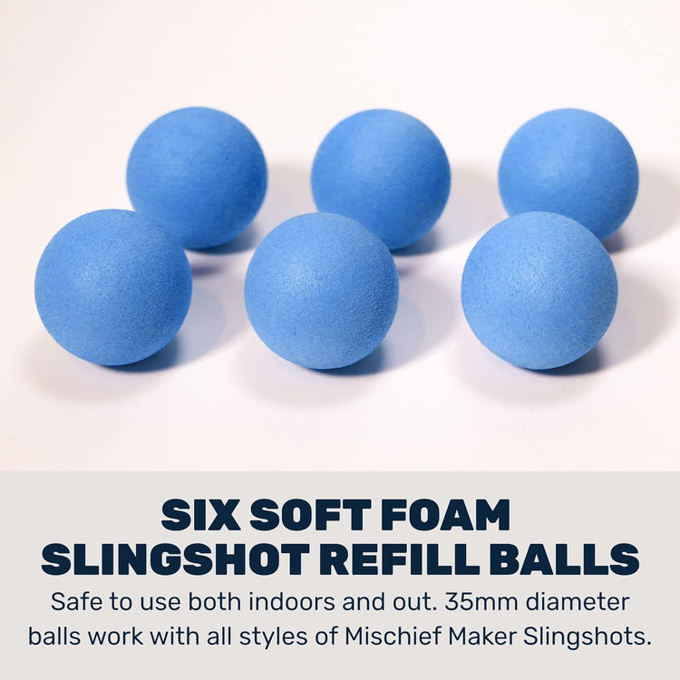 Mischief Maker Slingshot Ball Refill | Blue 4+ - 4