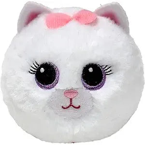Ty Beanie Bouncer Ball | Purdy Cat White - 1