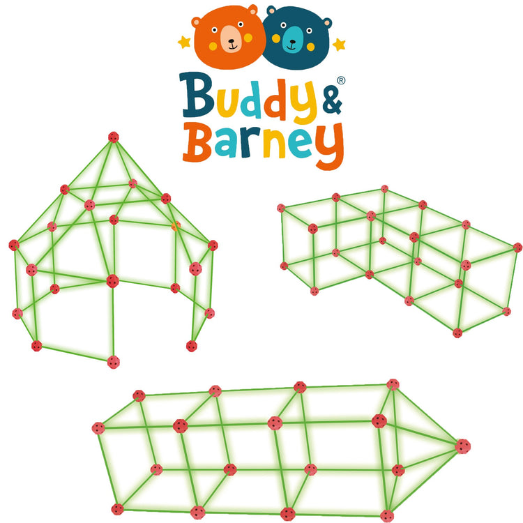 Glow-In-The-Dark Build-A-Fort | 85 pcs 5+ - 2