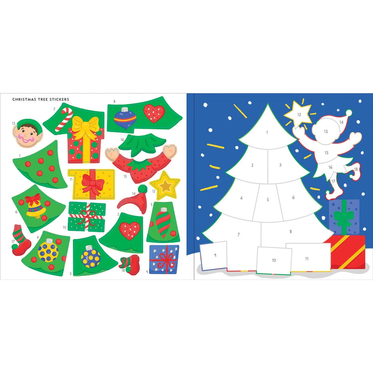 My First Color By Sticker Book | Christmas