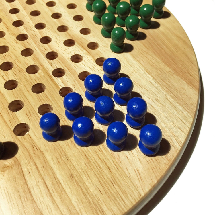 Chinese Checkers | Wooden Pegs | 11.5 Inch Game - 3