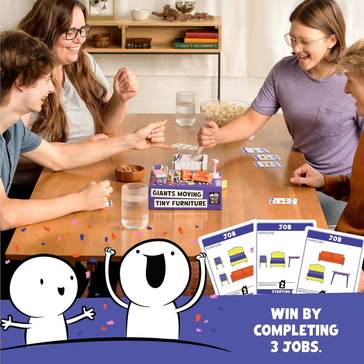 Exploding Kittens | Giants Moving Tiny Furniture Party Game | Ages 7+ - 7
