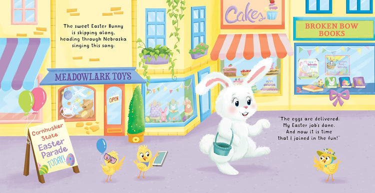 Easter Bunny Is Coming To Nebraska Book - 2