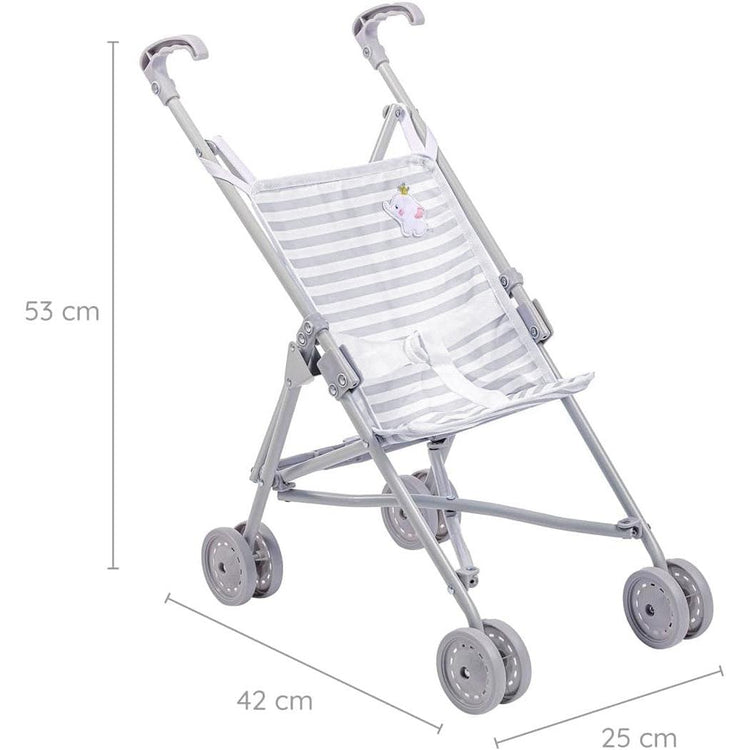 Berenguer Boutique | Umbrella Doll Stoller Grey Ages 3+