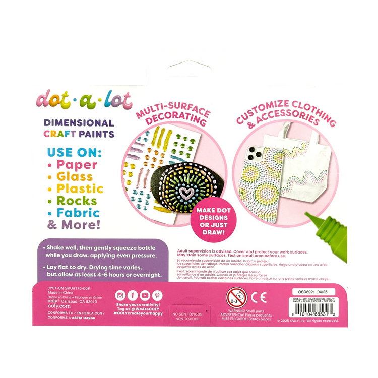 Dot-A-Lot | Dimensional Craft Paint | Pearlescent