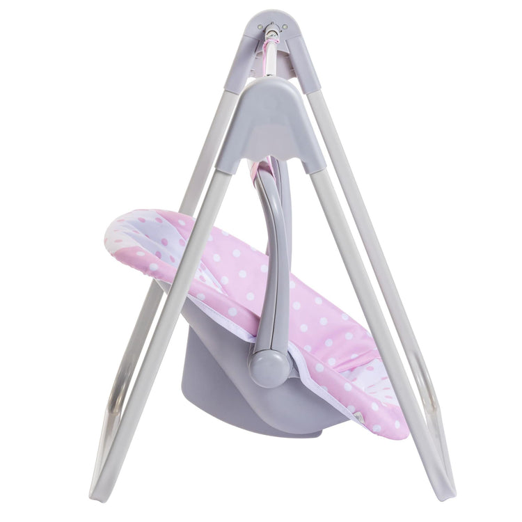 Berenguer Boutique | Playtime | 2 In 1 Baby Doll Swing And Portable Carrier | For Dolls Up To 18" Pink