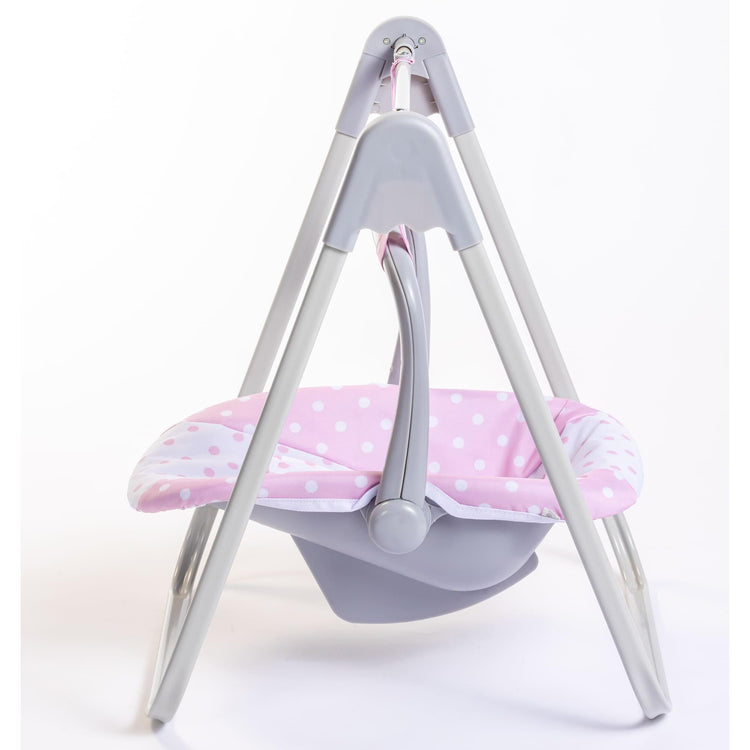 Berenguer Boutique | Playtime | 2 In 1 Baby Doll Swing And Portable Carrier | For Dolls Up To 18" Pink