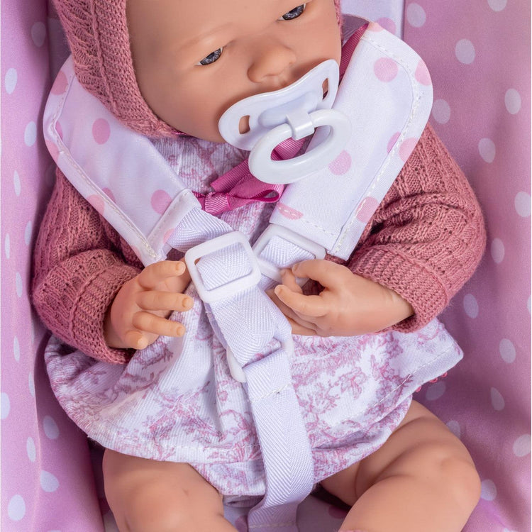 Berenguer Boutique | Playtime | 2 In 1 Baby Doll Swing And Portable Carrier | For Dolls Up To 18" Pink