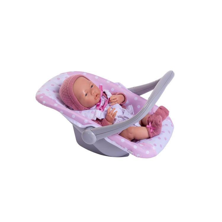 Berenguer Boutique | Playtime | 2 In 1 Baby Doll Swing And Portable Carrier | For Dolls Up To 18" Pink