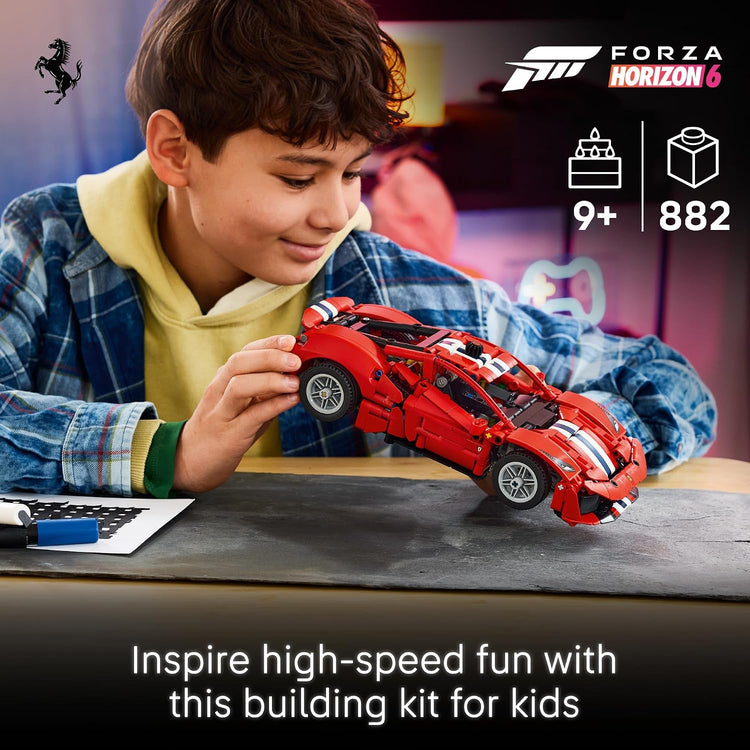 Lego Technical | Ferrari 488 Pista Car 882 pcs 9+ - 4