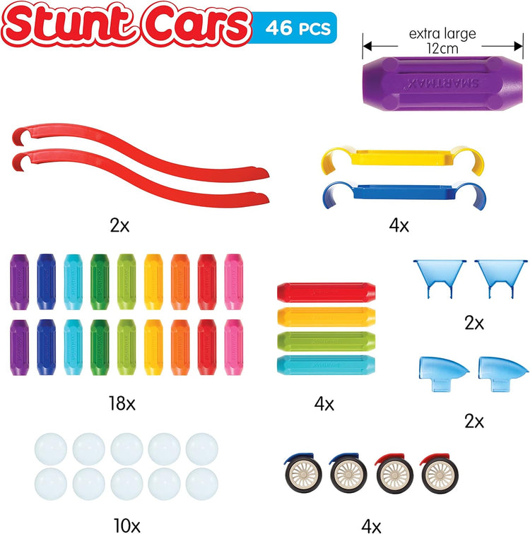 Smartmax | Stunt Cars 46 PCS | 3 - 6 Years - 4