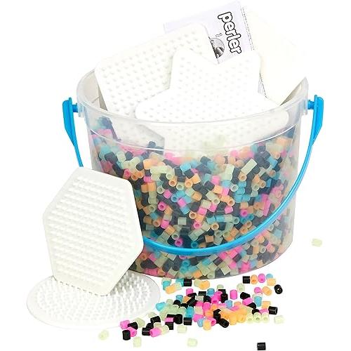 Perler Bead | Small Bucket | Glow in the Dark | Ages 6+