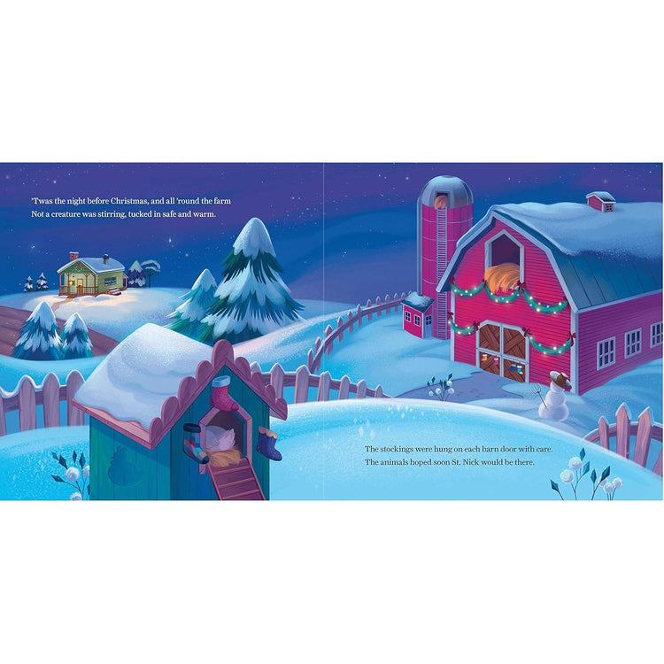 'Twas The Night Before Christmas On The Farm Hardcover