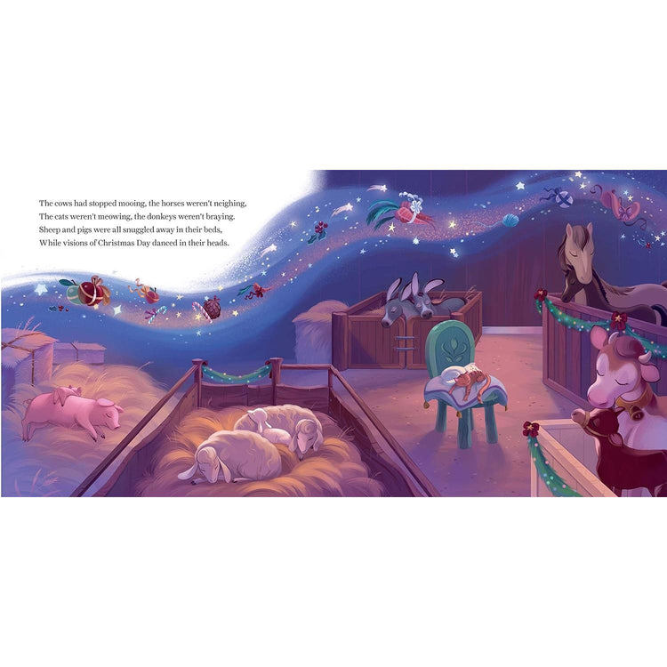'Twas The Night Before Christmas On The Farm Hardcover