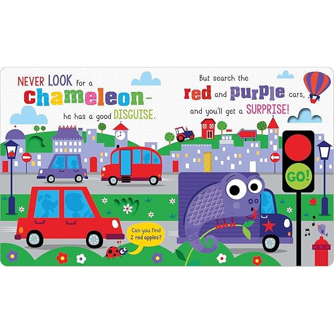Never Look For A Chameleon! Board Book