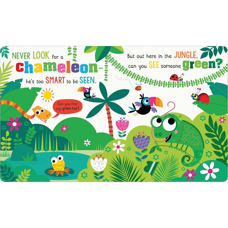 Never Look For A Chameleon! Board Book