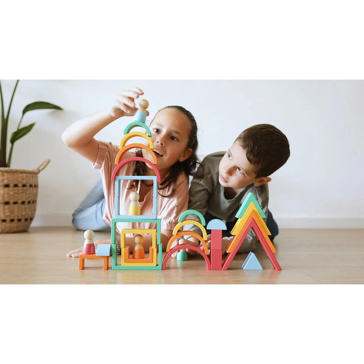 Rainbow Wooden Blocks Kr-105
