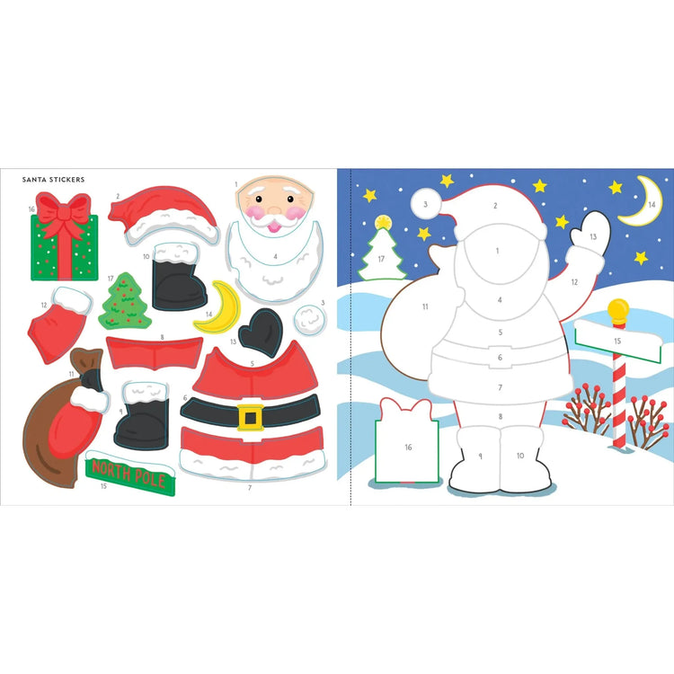 My First Color By Sticker Book | Christmas