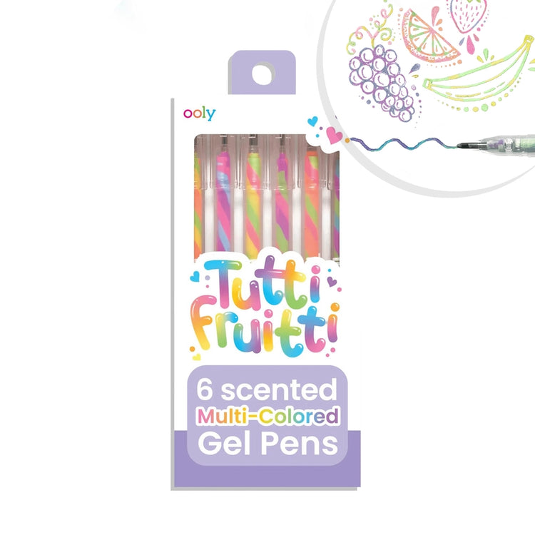 Tutti Fruitti | Scented Multi-Colored Gel Pens 3+ - 6