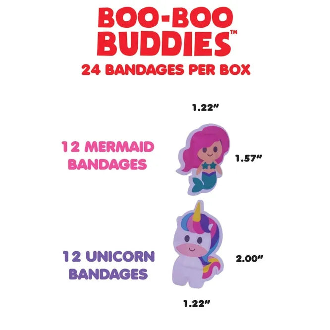 Boo Boo Buddies | Mermaid & Unicorn Bandages