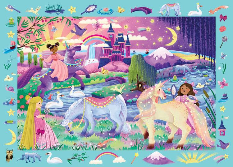 Unicorns Seek & Find 100-Piece Jigsaw Puzzle 7+ - 3