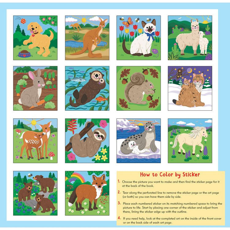 My First Color By Sticker Book | Furry Friends 4+ - 2