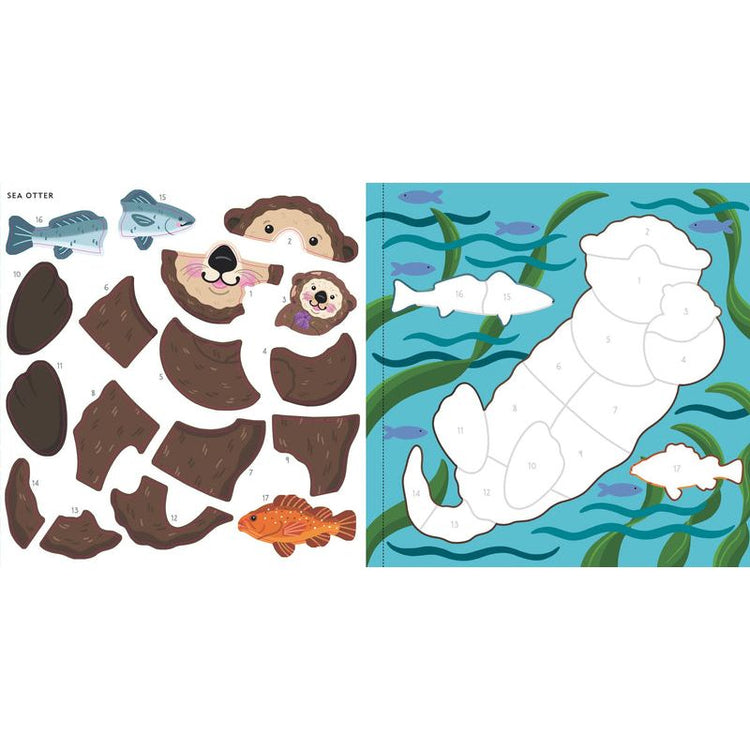 My First Color By Sticker Book | Furry Friends 4+ - 7