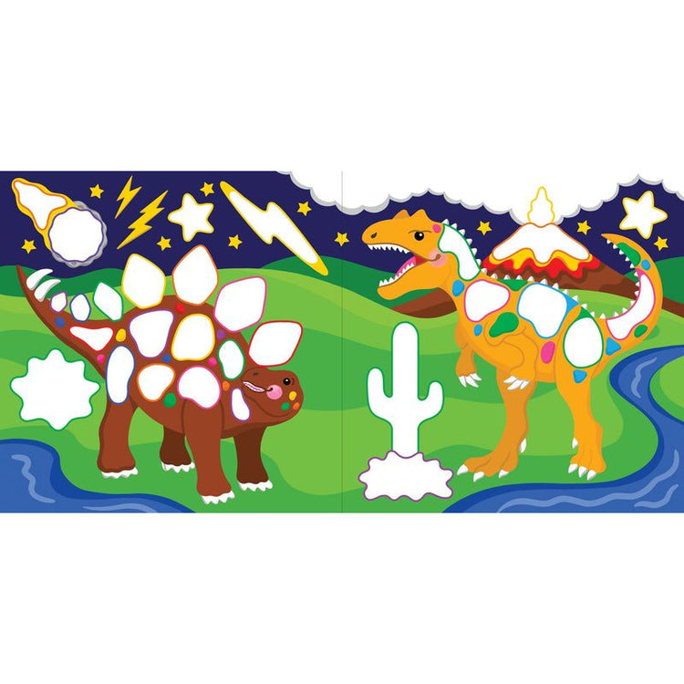 Color By Dots Sticker Books | Dinosaurs 4+ - 7