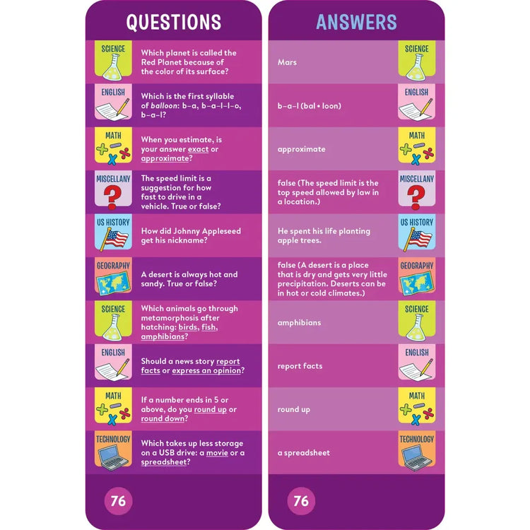Brain Quest | 4th Grade Smart Cards Revised 5th Edition - 3