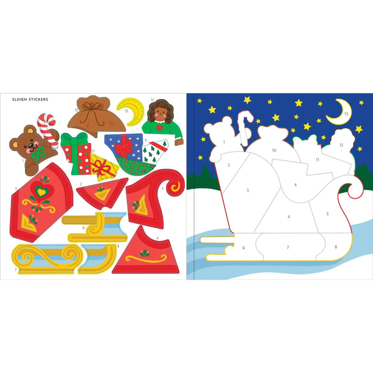 My First Color By Sticker Book | Christmas